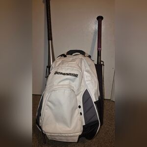 DeMarini White and Black Men's Backpack